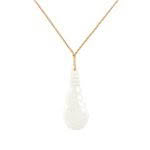 Carved Bone Club Necklace