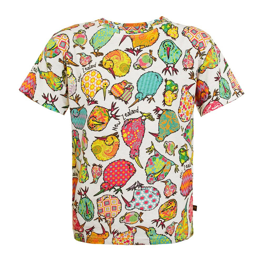3007L_Web Kaleidoscope Kiwi Kids Tee - Image 1