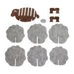 Sheep Felt Coaster Set - Image 3