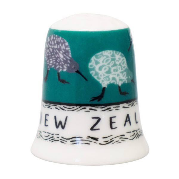 Counting Kiwi Ceramic Thimble